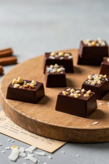 Swedish ischoklad chocolates with coconut and nuts